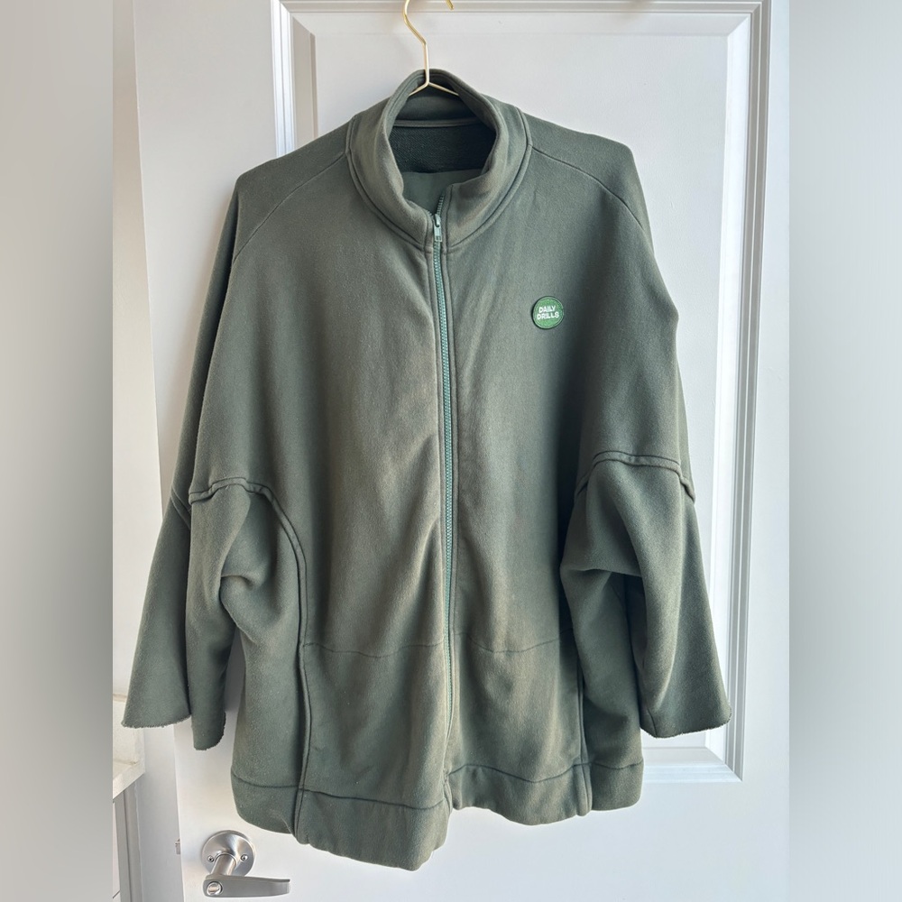 Daily Drills Zip Up Hoodie with Patch